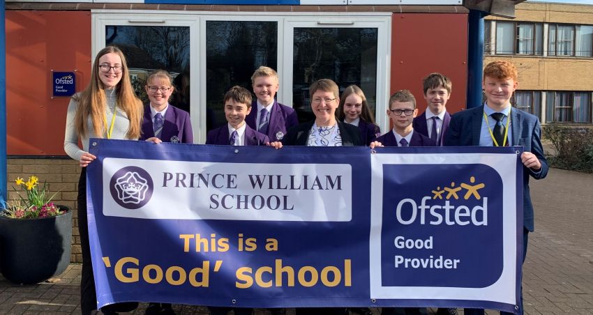 Prince William School is rated ‘Good’ by Ofsted